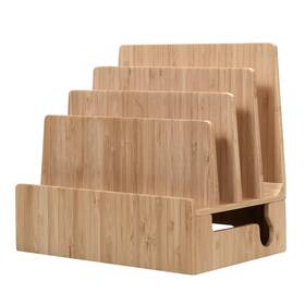 1843aa Mobilevision Bamboo Charging Station And Multi Device Organizer Slim Stand Only