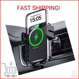 Mokpr Ca001 Wireless Car Charger Auto-clamping Mount 15w/10w/7.5w Fast Charging A