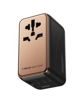 Ua17 Momax Universal Travel Adapter 170w Gan International Power 2 Usb-c
