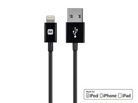 112839 Monoprice Select Series Apple Mfi Certified Lightning To Usb Charge/sync Cable 6ft Black