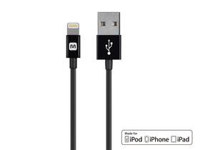 112843 Monoprice Select Series Apple Mfi Certified Lightning To Usb Charge/sync Cable 3ft Black