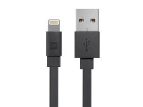 112857 Monoprice Cabernet Series Apple Mfi Certified Flat Lightning Charge/sync Cable 3ft Black