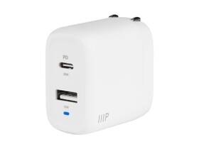 142621 Monoprice Usb-c Wall Charger White Ipad Pro Galaxy Iphone 15/14/plus/pro/pro Max