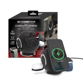 1009627819 Monster 10-in-1 Charging Sphere Desktop Station With Qi2 Magnetic