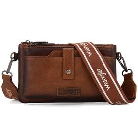 B2b-wg120-209br Montana West Wrangler Distressed Crossbody Purses For Women Multi-function Card Holder Wal