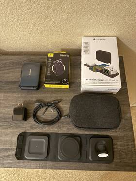 3n1-trvl-ms-a Mophie 3-in-1 Travel Charger With Magsafe And Baseus Qi2 Power Bank