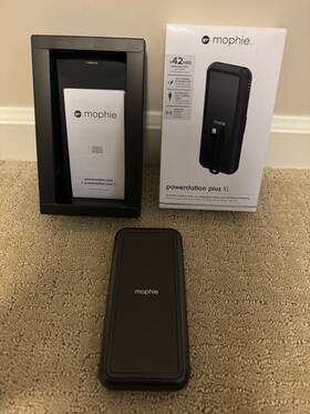 401101663 Mophie Powerstation Plus Xl 10000mah Micro-usb Lighting Wireless Qi Power Bank