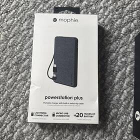 401101693 Mophie Powerstation Plus 6040mah Charger With Built-in Switch-tip Iphone Cable