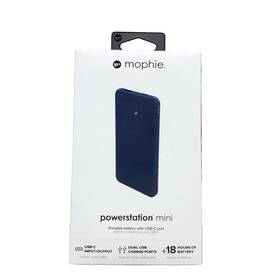 401102940 Mophie New Powerstation Mini 5000mah Battery With Usb-c And Usb-a Ports - Blue