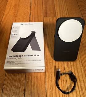 401109563 Mophie Exclusive Powerstation 10k Wireless Stand With Integrated Magsafe Charging