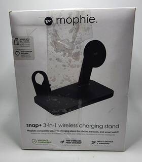 401309755 Mophie Snap 3-in-1 Wireless Charging Stand Black