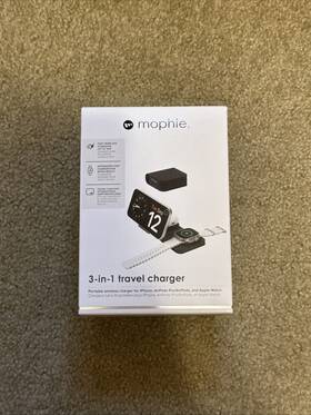 401316229 Mophie 3-in-1 Portable Travel Charger With Magsafe/qi2 Global Edition