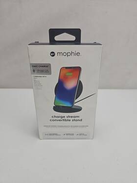 409902431 Mophie Charge Stream Desk Stand - Qi Wireless Charger Black