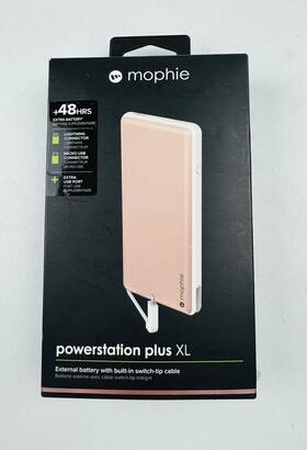 Mophie 810472035468 Powerstation Plus Xl Usb-c External 12 000mah Battery - Rose Gold