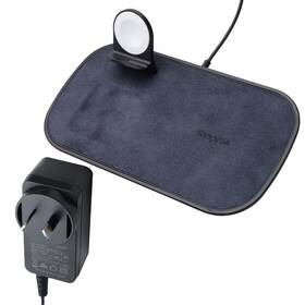 Mophie 840056100183 Australian Plug Wireless 7.5w Charging Pad For Apple - Fabric Black