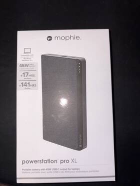 Mophie 840056112575 Powerstation Pro Xl 45w Usb-c Output Portable Charger Power Bank - New