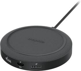 Mophie 840056138018 Universal Wireless Charging Hub With Usb-a And Usb-c Ports - Black