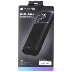 Mophie 840390325082 Juice Pack Slim Protective Charging Case For Apple Iphone 16 Pro - Black