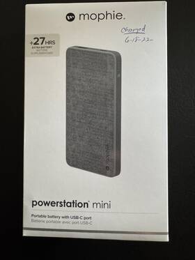 401103251 Mophie 848467094091 Sophie Powerstation Mini 27hours Extra Battery For Iphone Sku