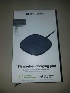 Mophie 849944068321 New Wireless Charging Pad 15w 2 Prong A/c Power Cord Simple Fast Effective Phone
