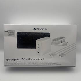 Mophie Hpze2zm/a Speedport 120 Travel Kit Wall Charger 4 Port Apple Iphone Fast Charge