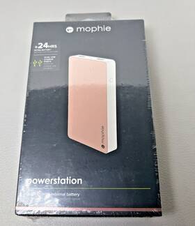 Mophps62rgld Mophie Powerstation 24 Hours Dual Usb Charge Ports Rose Gold New In Box