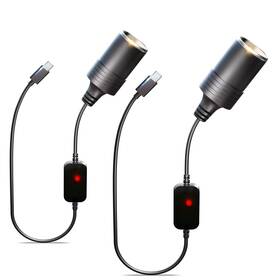 Qcm902 Moqidong Usb C To 12v Adapter Cigarette Lighter Pd3.0 Type Mal