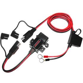 Mp0609aa Motopower 3.1amp Motorcycle Usb Port Kit Sae To Adapter Cable Wi