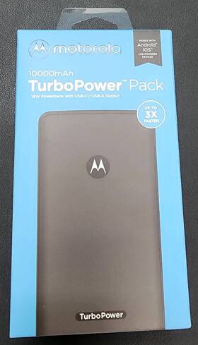Motorola 810024970414 10 000mah Turbopower Pack Power Bank