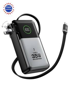Msp13 Move Speed 3 In 6in Portable Charger 35w 10000mah Fast Charge Power Bank Iphone
