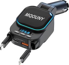 Bc97 Mqouny Retractable Car Charger 4 In 1 Fast Cars Phone 96w 2 Black