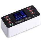Multi-port Usb Charger 8-port 60w Desktop Charging Station Hub With Quick