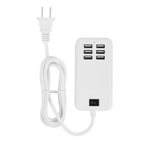Multiport 6-usb Us Ac Wall Charger