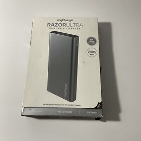 Rzqc160g2k-a My Charge Razor Ultra 16000mah Usb-c Portable Quick Charger Power Bank Silver