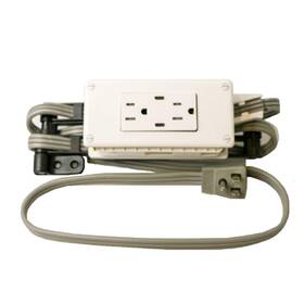 Mts-l-1502 My Tidy Space Usb C Low Profile In-drawer Outlet Docking Charging Station With Cord Managem