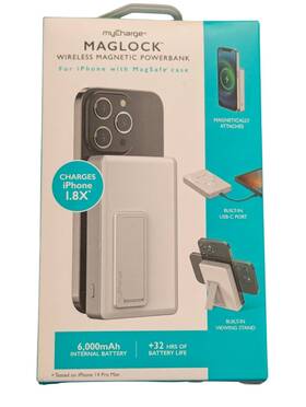 4189s Mycharge N6.n Maglock 6kmah 7.5w Magnetic Wireless Powerbank With Stand 18w Pd Usb-c Port