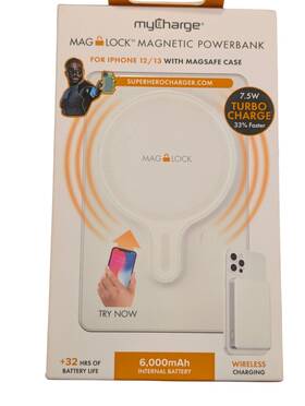 4589q Mycharge N6.n Maglock Magnetic Powerbank 6kmah With Magsafe For Iphones
