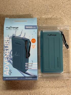 Mycharge 847843005553 Adventure H2o 15000mah 2.4a Output Dual Usb-a Port Power Bank Tested