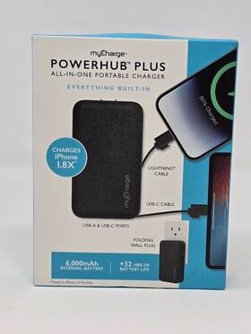 89089852 Mycharge Powerhub Plus 6000mah/15w Output Power Bank - Used