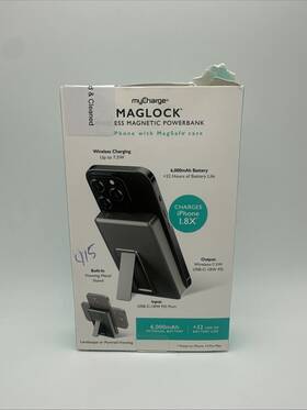 Mls60g3-a Mycharge Maglock 6k 6000mah/18w Wireless Charger Usb-c Port Power Bank Stand
