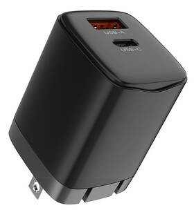 Nakedcellphone 143b-1c Dual Port Usb 20w Travel Wall Charger Usb-c / Usb-a Fast Charge For Cell Phone