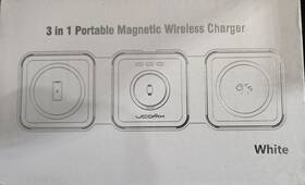 Nano 974393002603 Ucomx 3 In 1 Wireless Charger For Iphone Magnetic Foldable Charging