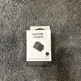 Native Union 846654046700 New Black Fast Gan Compact Usb-c Charger U.s Plug Pd 30w