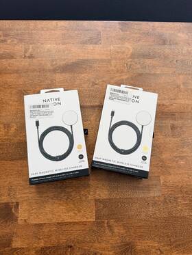Native Union Snap-mag-gry-v2 Snap Magnetic Wireless Charger 10ft Usb-c Cable Magsafe Compatible
