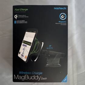 14534 Naztech Magbuddy Dash Wireless Magnetic Charger Mount Fast Charge Qi Compatible