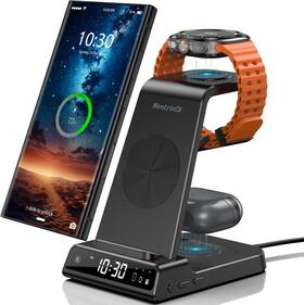Xf-c01 Neotrixqi Wireless Charger For Samsung Charging Station 3 In 1 Android Phone