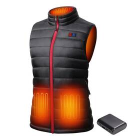 Neveland 850044214082 Womens Lightweight Heated Vest With Battery Pack - Independent Front Back Co