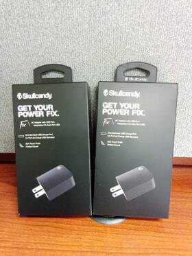 New Skullcandy 810015581537 Set Of 2 Fix Rapid Charge Ac Adapter With Single Usb Port