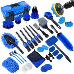 Cwb-36 Nikcosmk 36pcs Car Detailing Kit Brush Set Cleaning Auto Deta