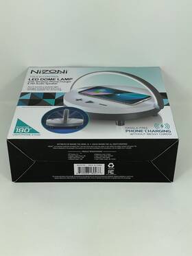 Nizoni 810088180477 New Touch Control Led Dome Lamp Wireless Charger/speaker